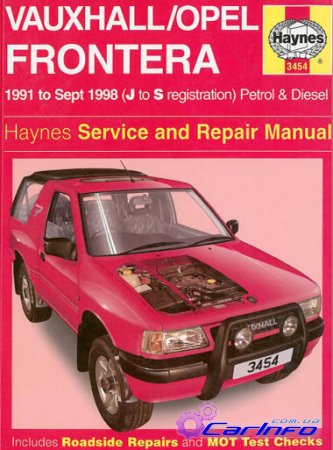 Opel / Vauxhall Frontera 1991-1998  Haynes Service and Repair Manual