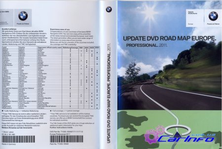 BMW Navigation DVD [Road map All Europe] Professional 2011 (2010/Multi)  3xDVD