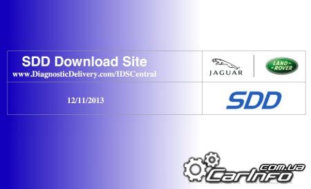 IDS SDD Land Rover/Jaguar v139.08 Программа для диагностики Ягуар, Ленд Ровер.