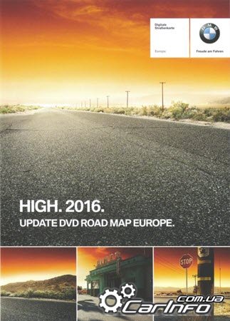 BMW DVD Road Map Europe HIGH 2016 + Speedcam