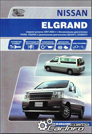 ремонт Nissan Elgrand, обслуживание Ниссан Элгранд, эксплуатация Nissan Elgrand Е50