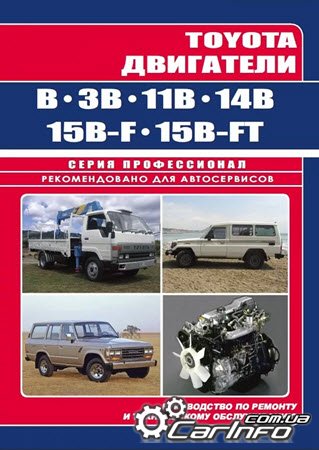книга Toyota двигатели B, 3B, 11B, 14B, 15B-F, 15B-FT, Скачать PDF Toyota двигатели B, 3B, 11B, 14B, 15B-F, 15B-FT. Диагностика